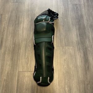 $350 Nike Vapor Pro Baseball Catchers Leg Guards 18" PBP512-336 Black/ Green